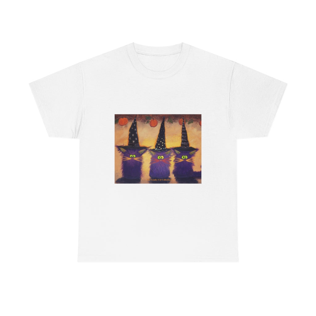 Halloween Witches - Cranky Cat T-Shirt! Free Shipping