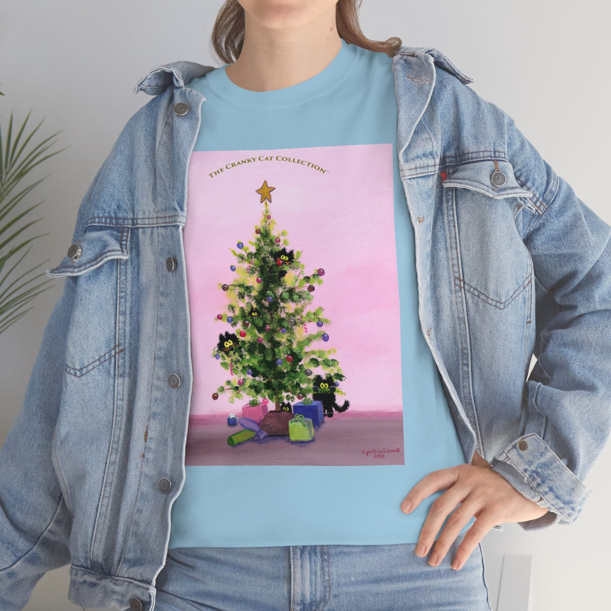 Cranky Cats In Your Christmas Tree - T-Shirt! Free Shipping
