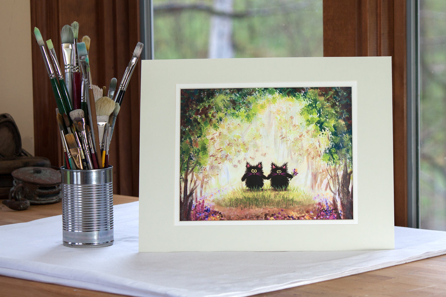 Walk in the woods - Cranky Cat Collection™ by Cindy Schmidt