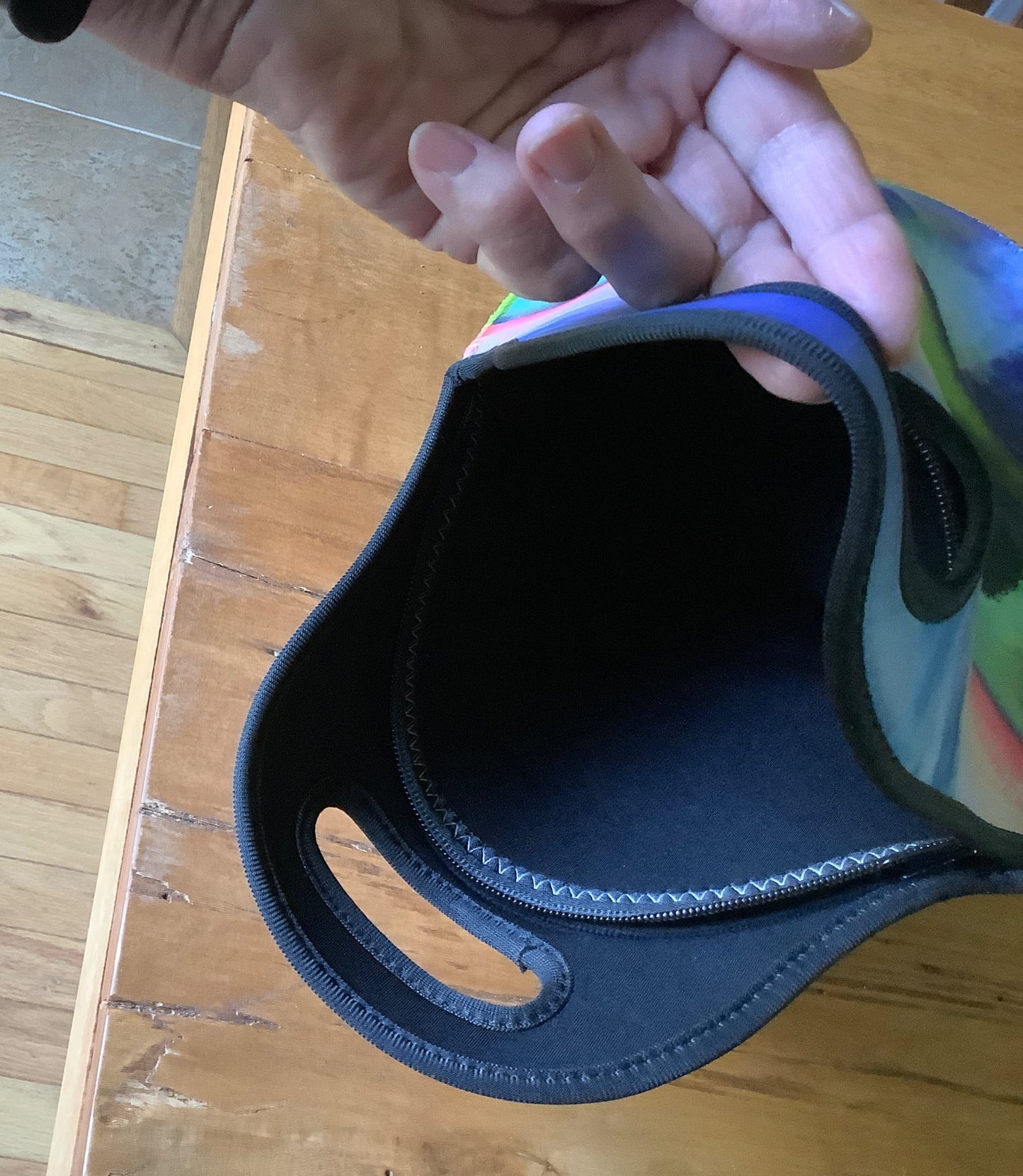 Gotcha! Black Kitty and Dragonfly — Insulated Lunch Bag