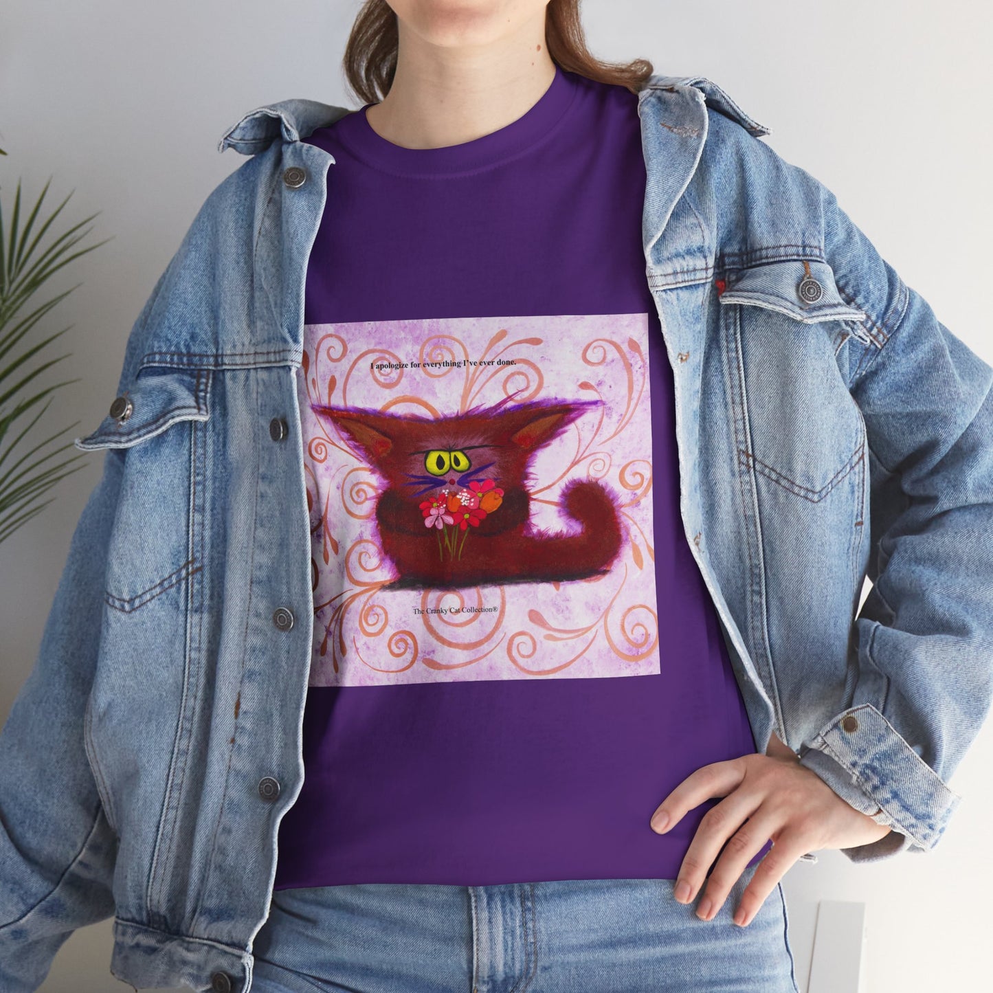 Apologetic Kitty - Cranky Cat T-Shirt!  Free Shipping