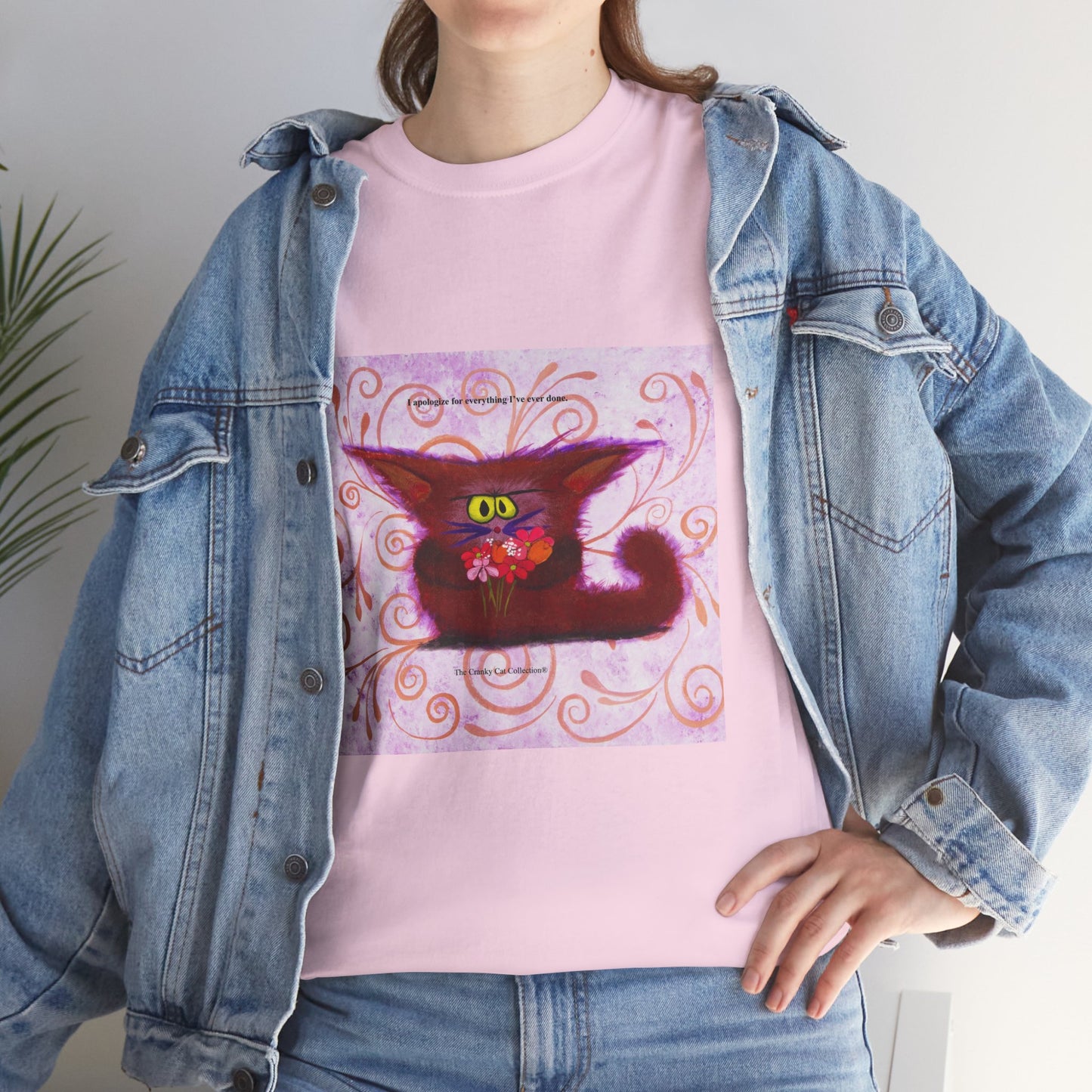 Apologetic Kitty - Cranky Cat T-Shirt!  Free Shipping