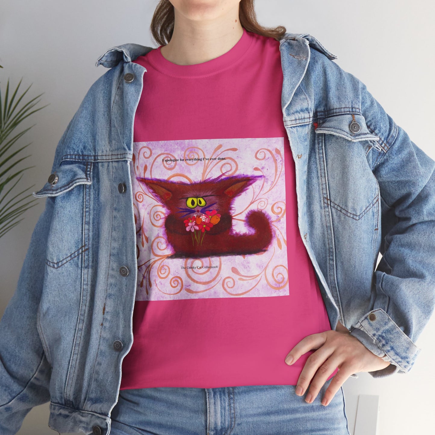 Apologetic Kitty - Cranky Cat T-Shirt!  Free Shipping