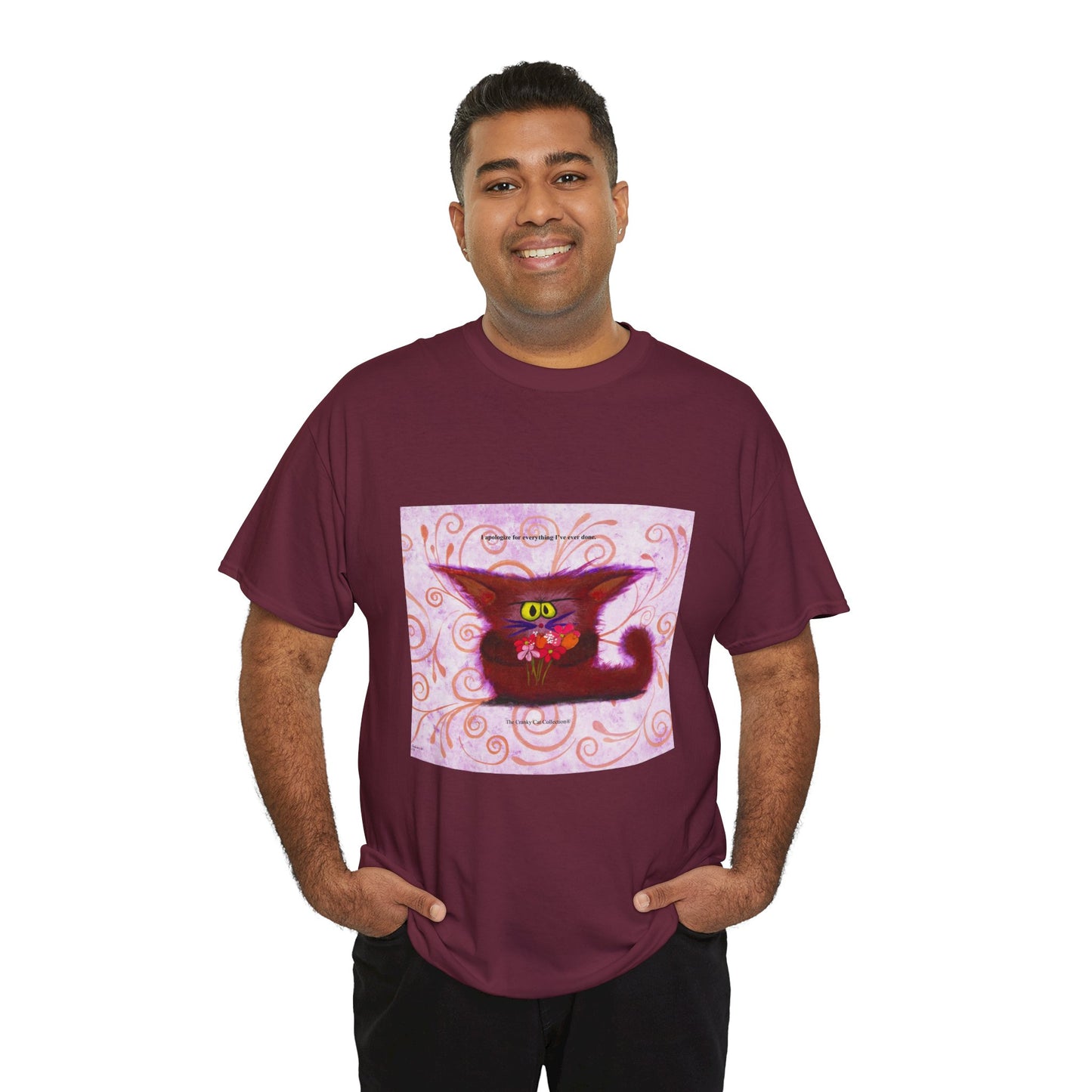 Apologetic Kitty - Cranky Cat T-Shirt!  Free Shipping