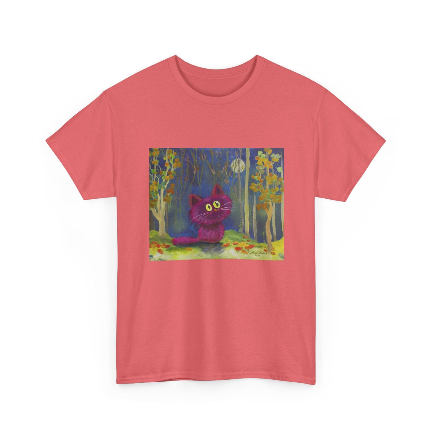 MoonKitten in the Forest Cranky Cat T-Shirt!  Free Shipping
