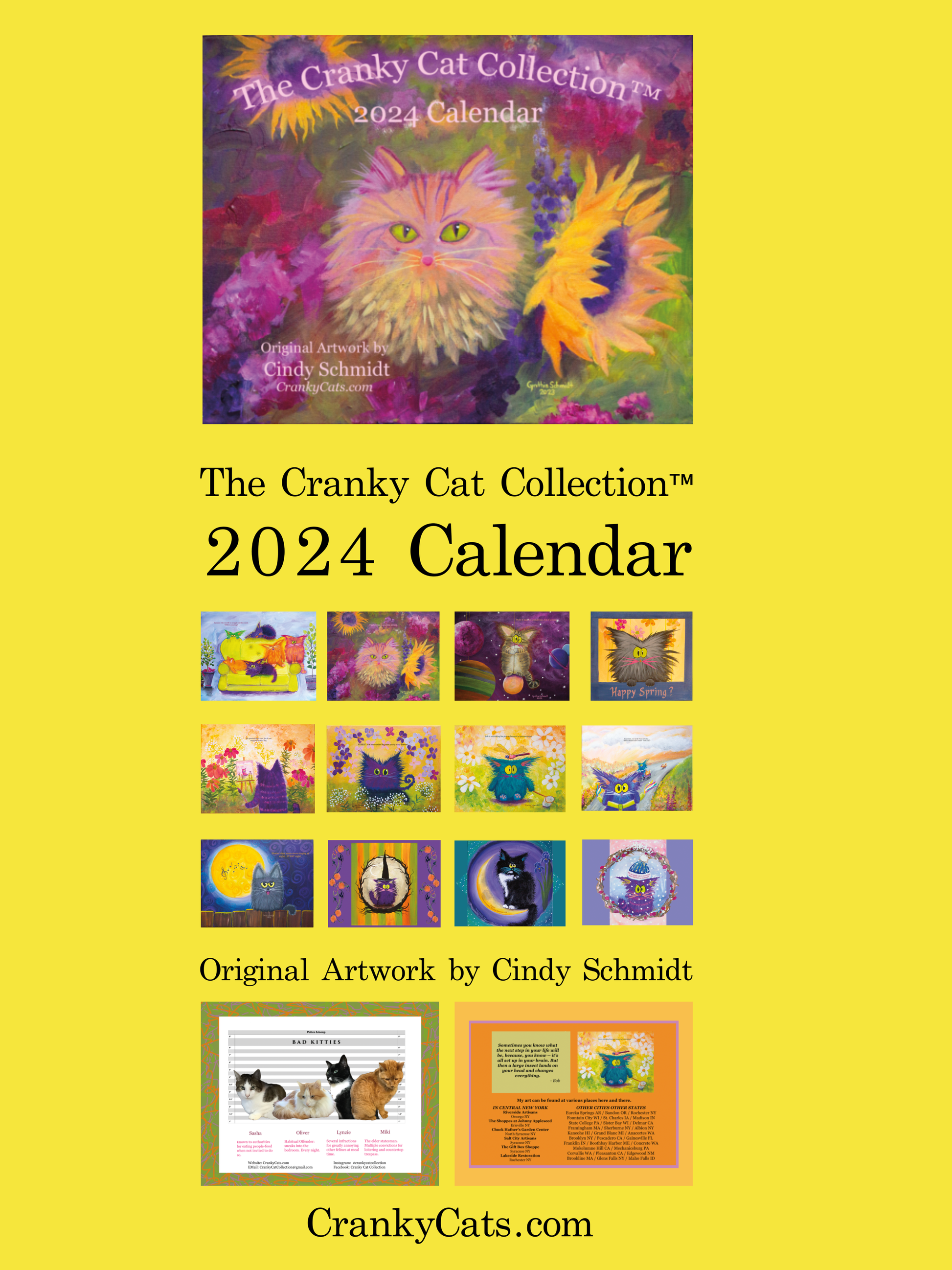 Cranky Cat Collection™ 2024 Calendar
