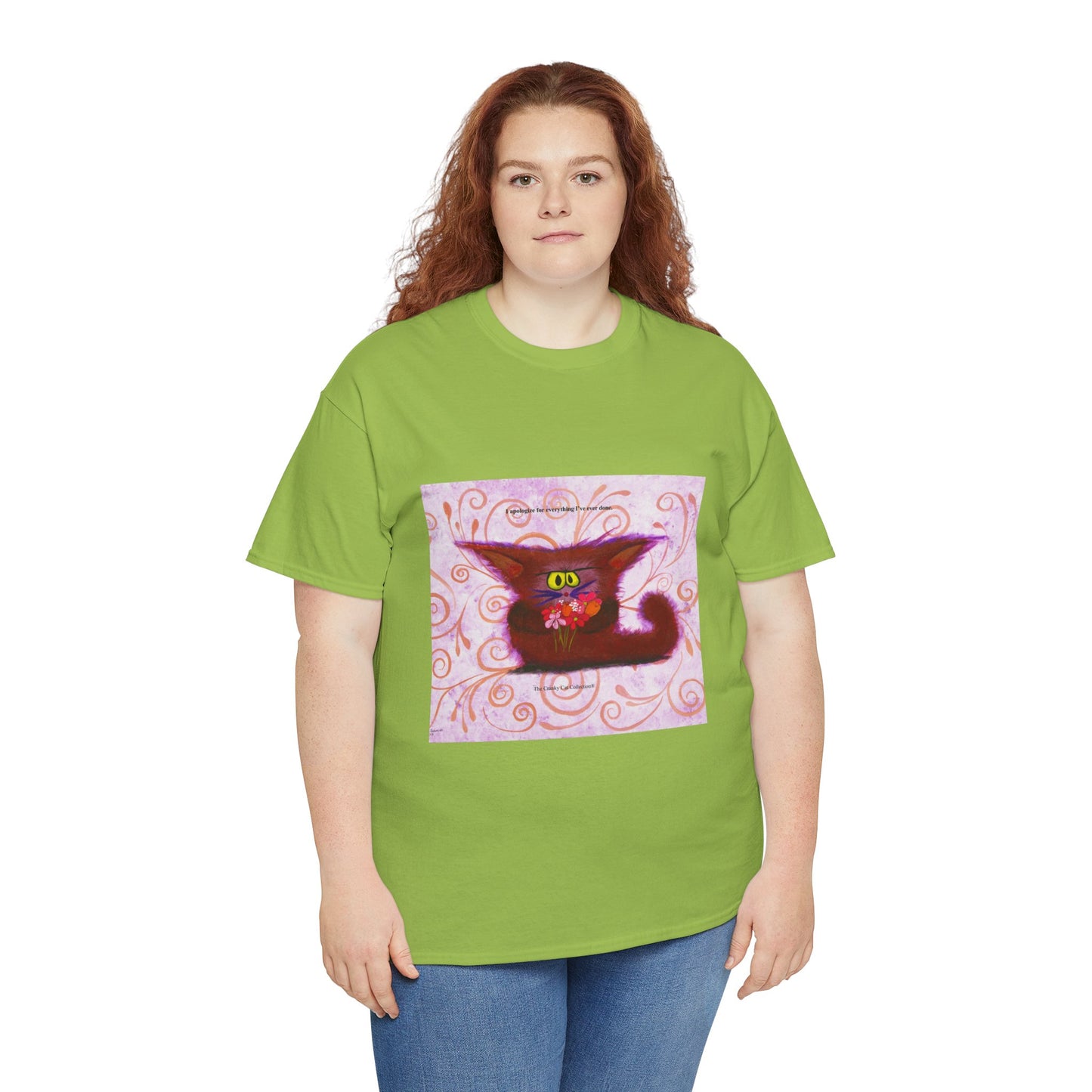 Apologetic Kitty - Cranky Cat T-Shirt!  Free Shipping