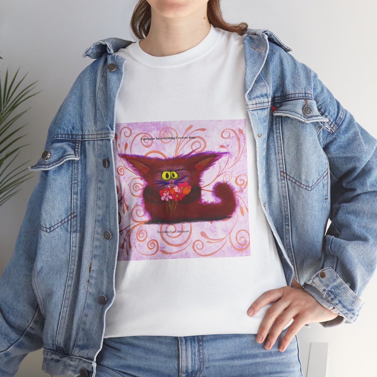 Apologetic Kitty - Cranky Cat T-Shirt!  Free Shipping