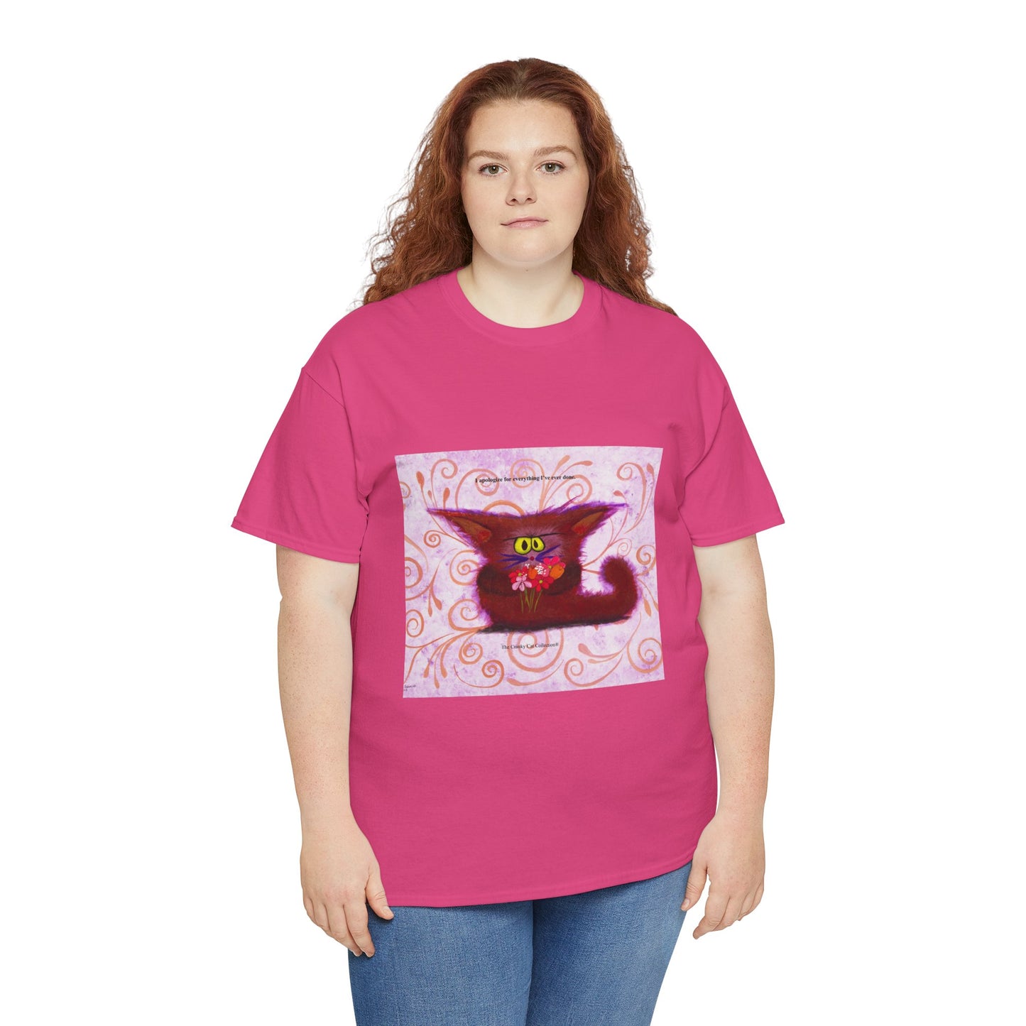 Apologetic Kitty - Cranky Cat T-Shirt!  Free Shipping