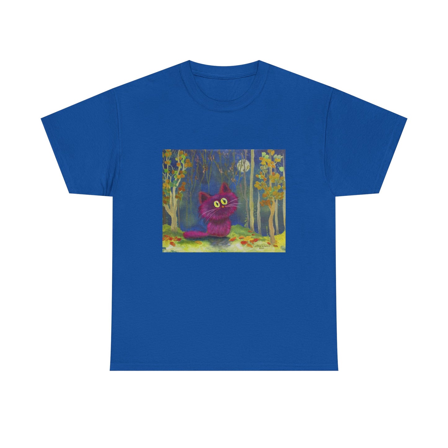 MoonKitten in the Forest Cranky Cat T-Shirt!  Free Shipping