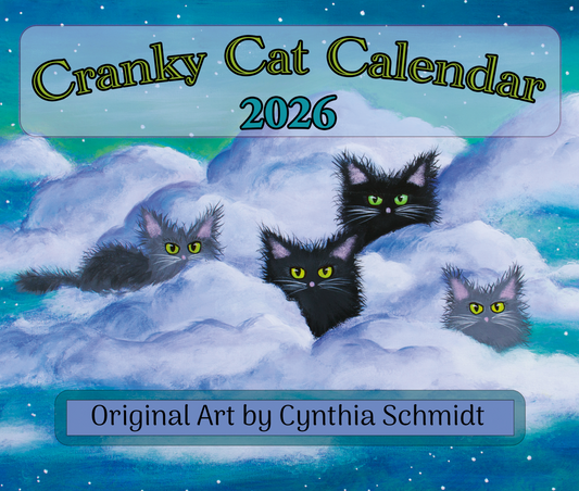 2026 Cranky Cats Calendar by Cindy Schmidt
