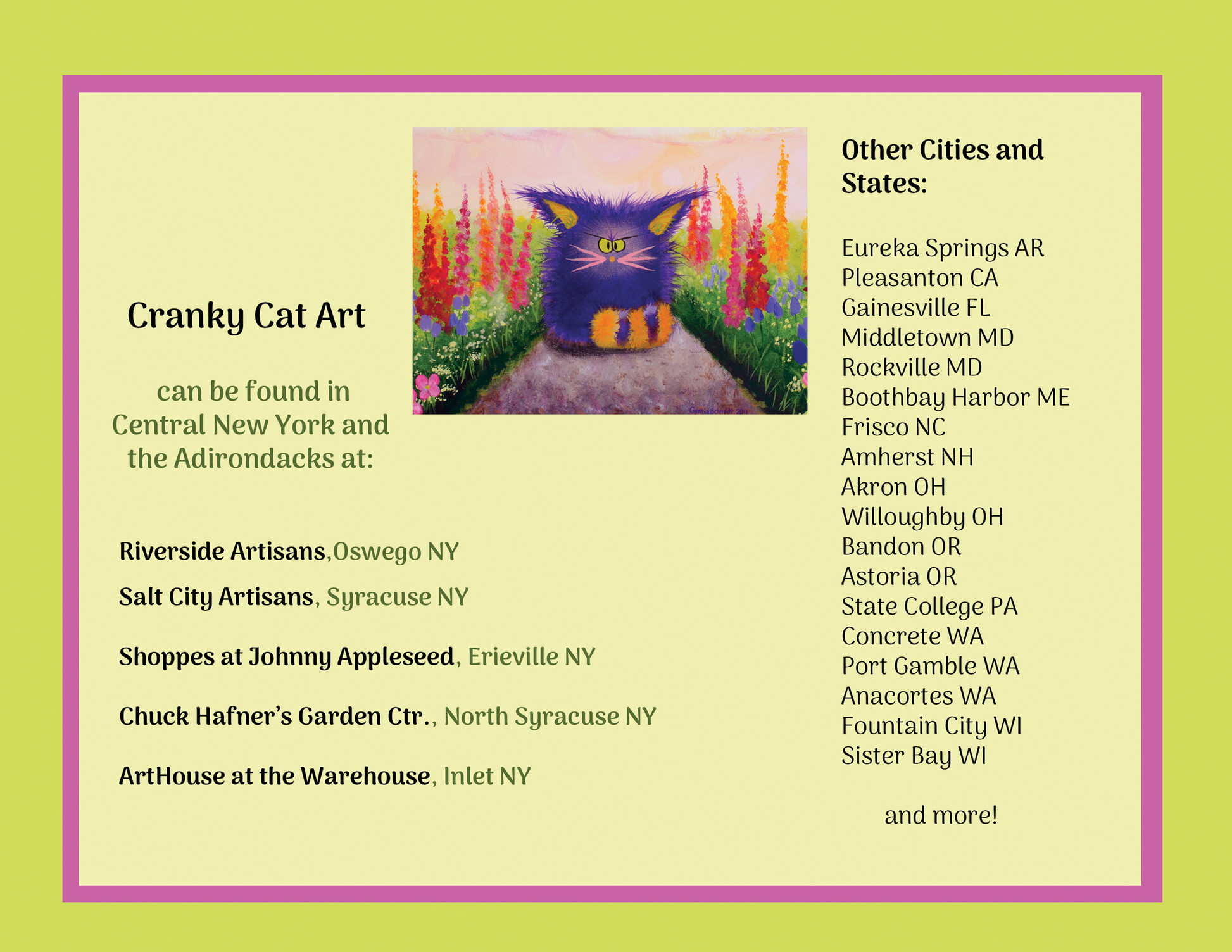 2026 Cranky Cats Calendar by Cindy Schmidt Cranky Cat Collection™