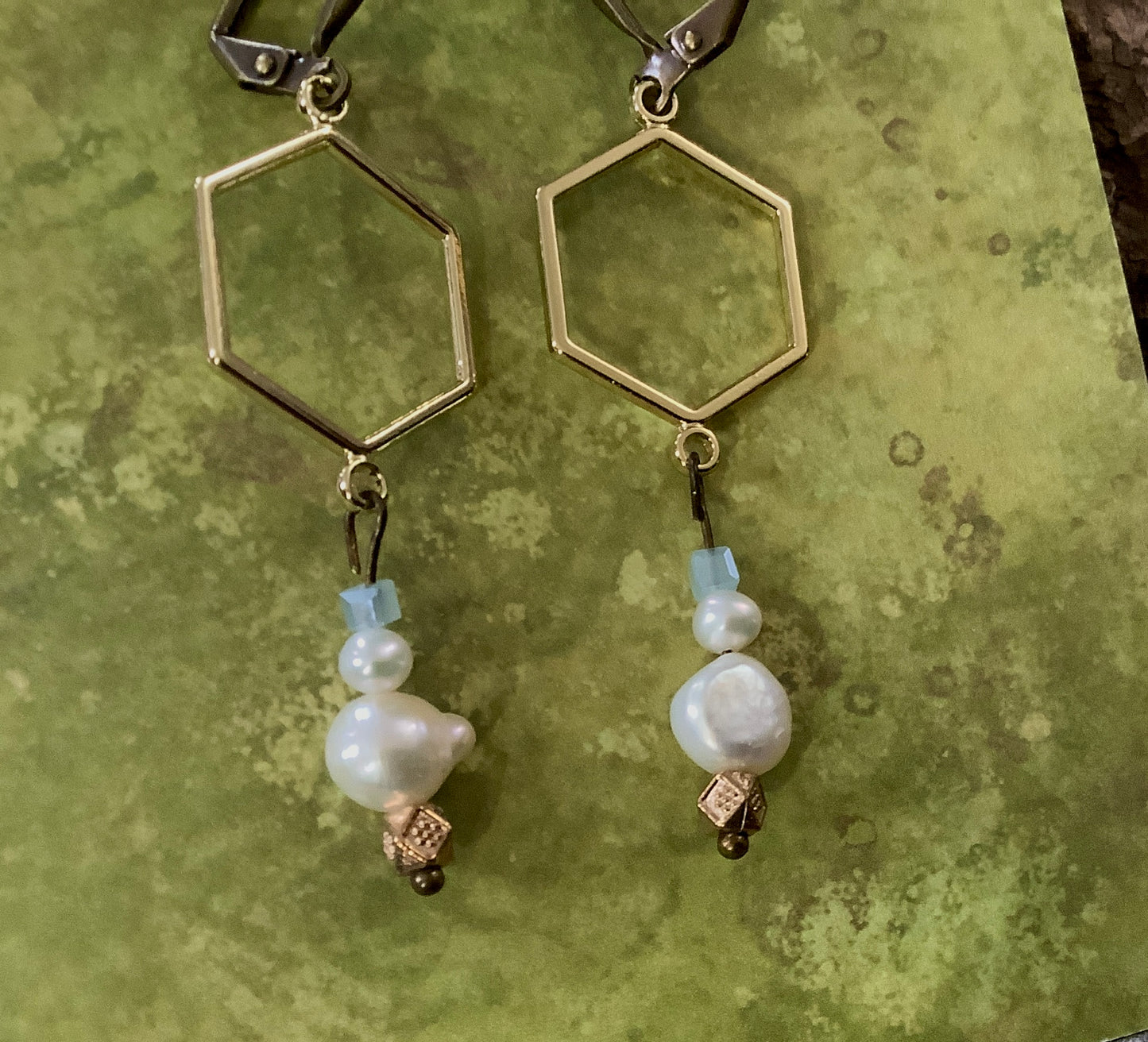Crazy Hexagon Earrings