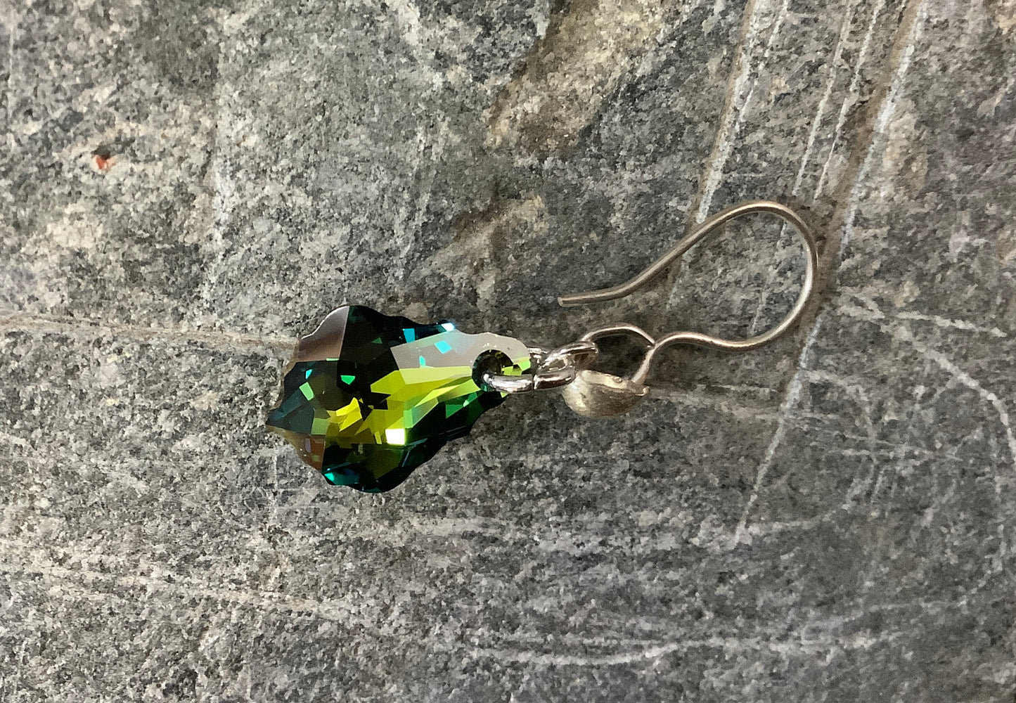 Green Sparkly Earrings