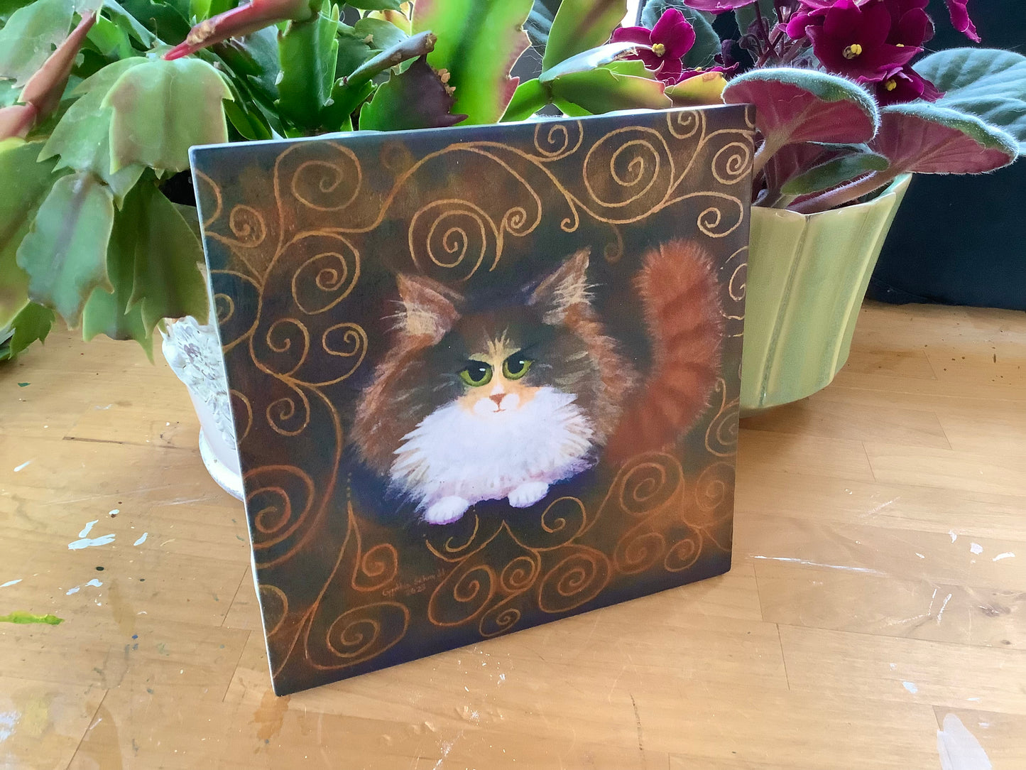 Norwegian Fluffball - Ceramic Tile