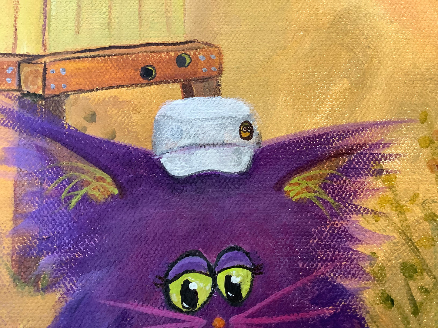 Carpenter Cat and Assistant - Original Painting