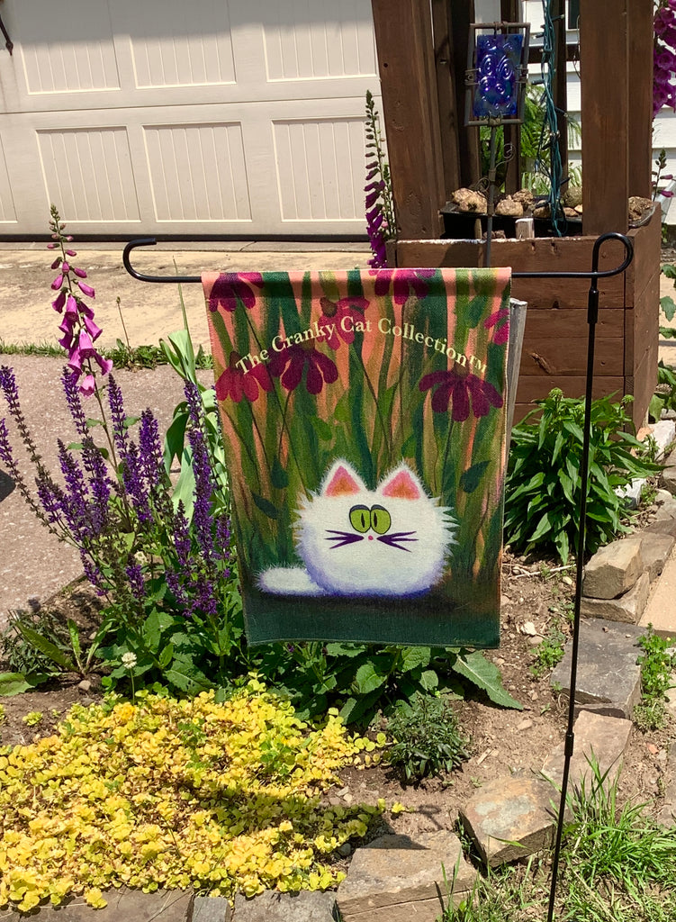 Cranky Cat Garden Flag