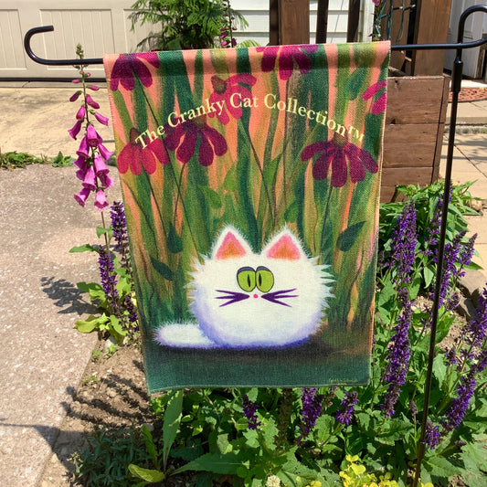 Cranky Cat Garden Flags