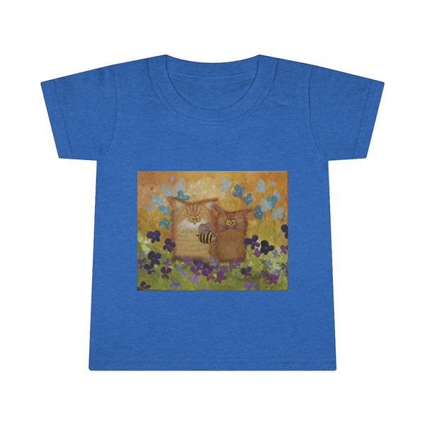 Toddlers' Orange Cranky Cats with BEE - T-Shirt!  Free Shipping