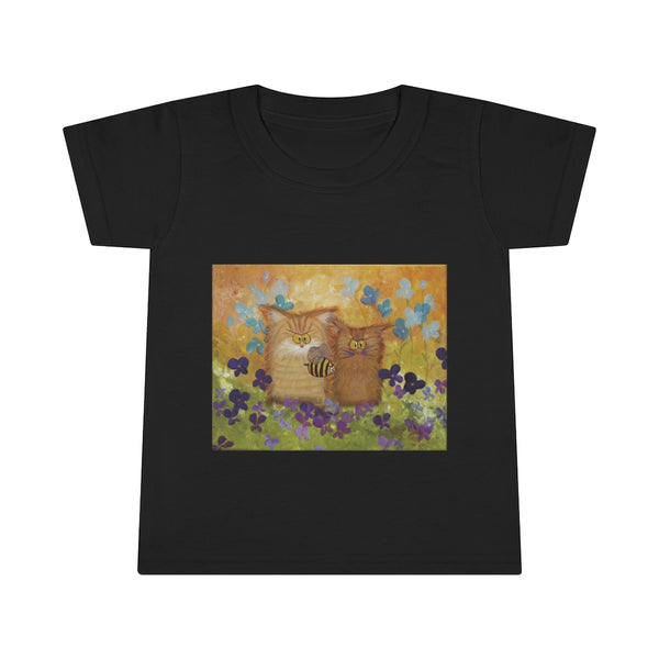Toddlers' Orange Cranky Cats with BEE - T-Shirt!  Free Shipping