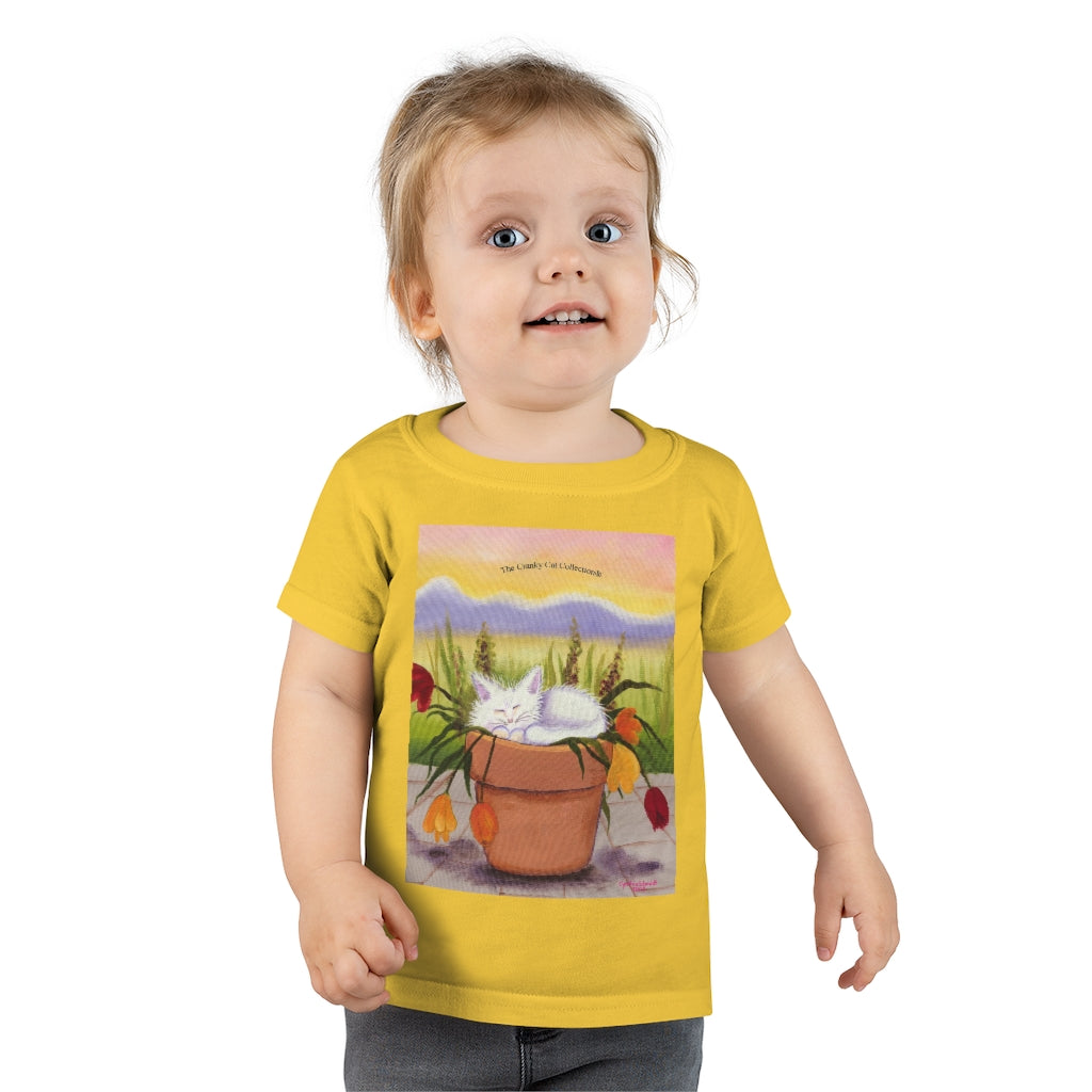 Toddlers' Flowerpot Kitty Cranky Cat T-Shirt!  Free Shipping