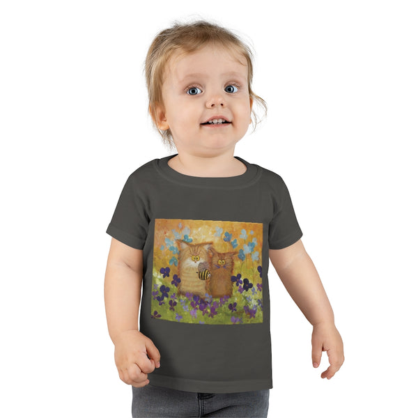 Toddlers' Orange Cranky Cats with BEE - T-Shirt!  Free Shipping