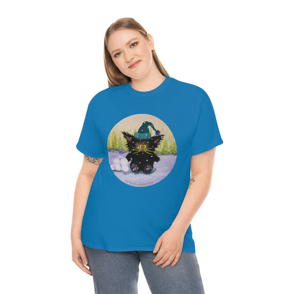 Cranky Cat WInter-Themed T-Shirt -  Free Shipping!