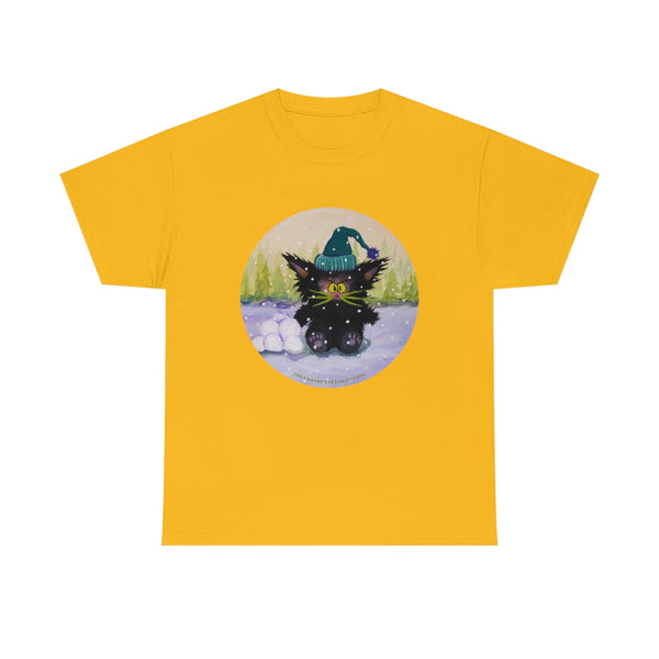 Cranky Cat WInter-Themed T-Shirt -  Free Shipping!