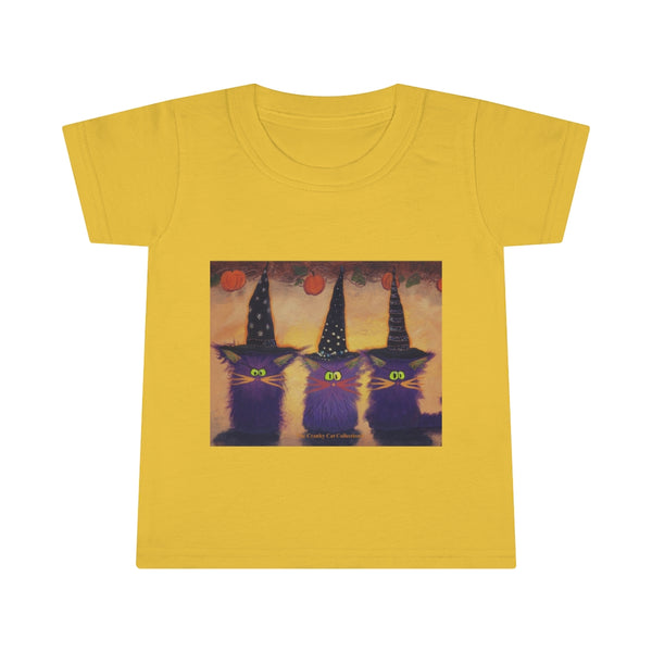 Toddlers' Halloween Witches Cranky Cat T-Shirt!  Free Shipping