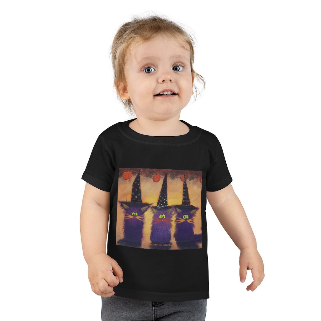 Toddlers' Halloween Witches Cranky Cat T-Shirt!  Free Shipping