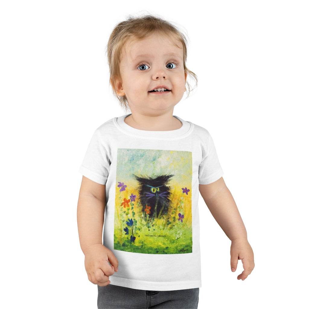 Toddlers' Black Cranky Cat T-Shirt!  Free Shipping