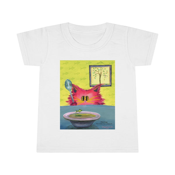 Toddler Sizes - Fish Soup Cranky Cat T-Shirt!  Free Shipping