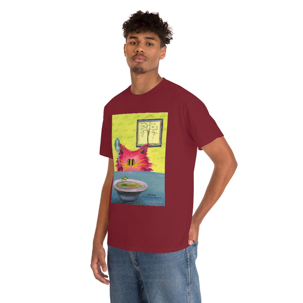 Fish Soup Kitty - Cranky Cat T-Shirt!  Free Shipping