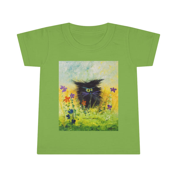 Toddlers' Black Cranky Cat T-Shirt!  Free Shipping