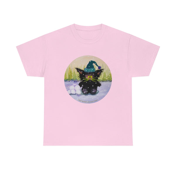 Cranky Cat WInter-Themed T-Shirt -  Free Shipping!
