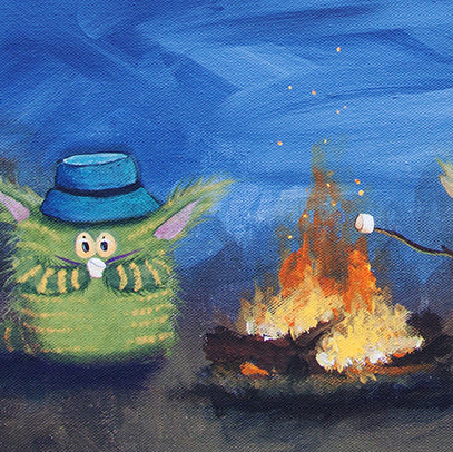 detail Campfire Kitties - Cranky Cat Collection™ by Cindy Schmidt