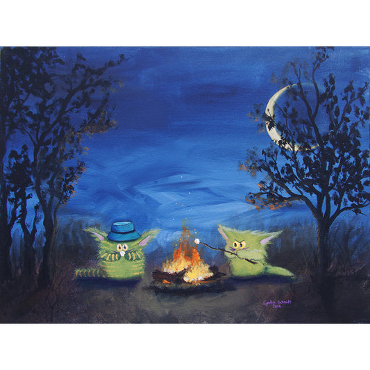 Campfire Kitties - Cranky Cat Collection™ by Cindy Schmidt