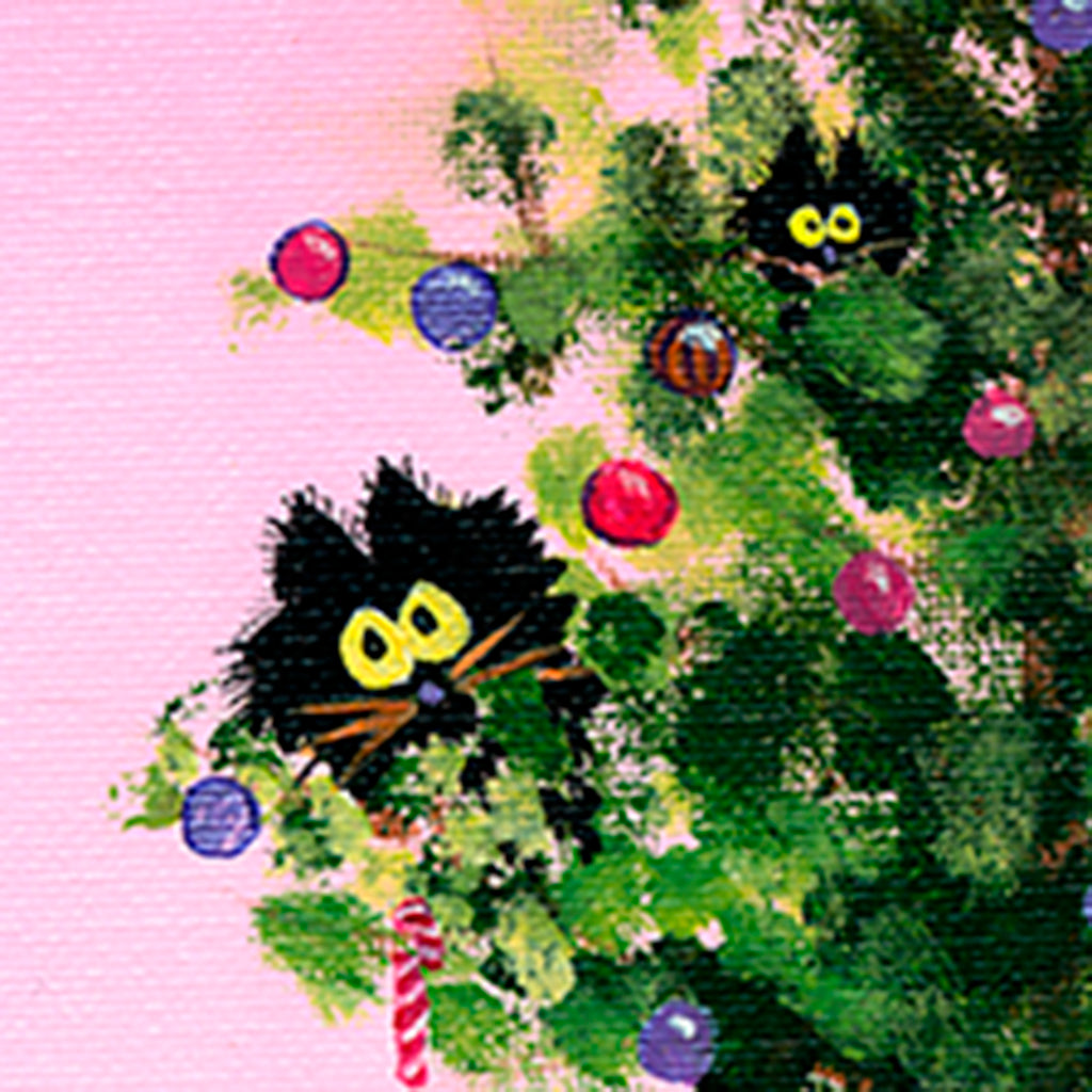 detail Christmas Tree Kitties - Cranky Cat Collection™ by Cindy Schmidt