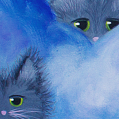 detail Cloud Kitties - Cranky Cat Collection™ by Cindy Schmidt