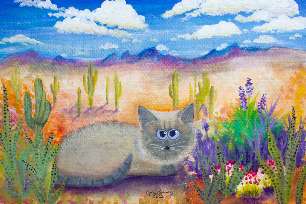 Desert Cat — Matted Print
