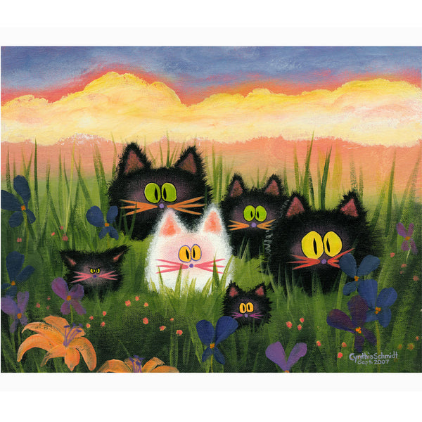 Herd of Kitties - Cranky Cat Collection by Cindy Schmidt
