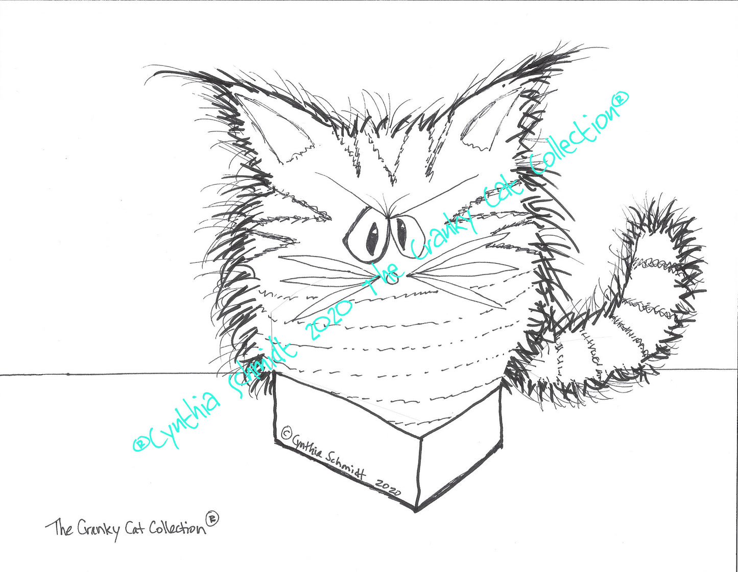 Just The Cats, Please. 10 Cranky Cats Coloring Sheets