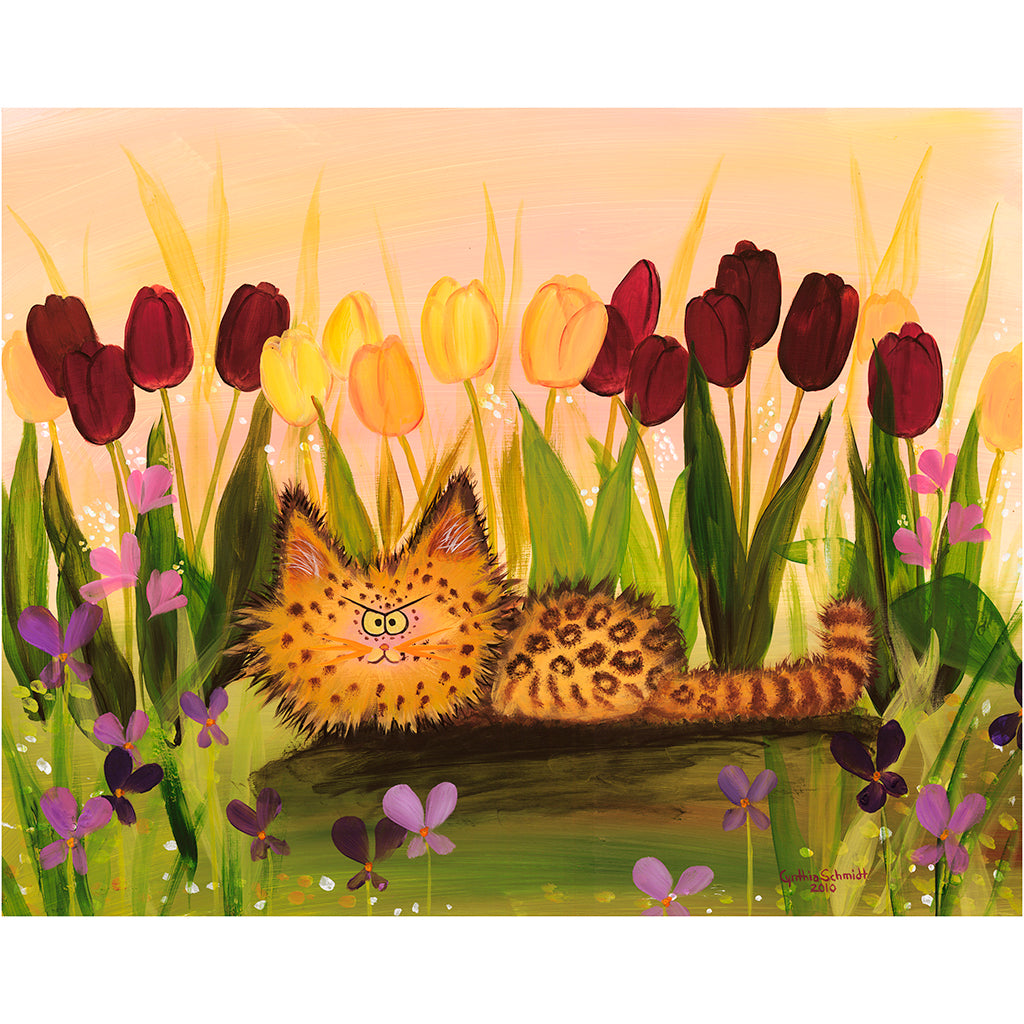 Leopard Kitty — Cranky Cat Collection™ by Cindy Schmidt