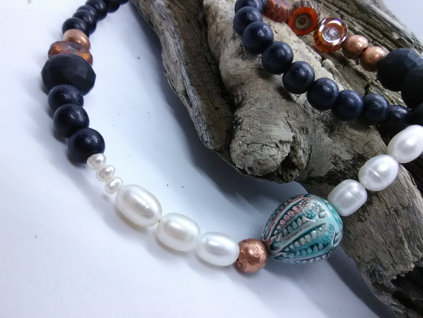 Big Blue Bead — Necklace