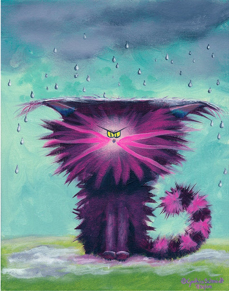Rainy Day Cat - Cranky Cat Collection™ by Cindy Schmidt