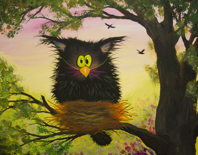 Raised By Crows - The Cranky Cat Collection™ by Cindy Schmidt