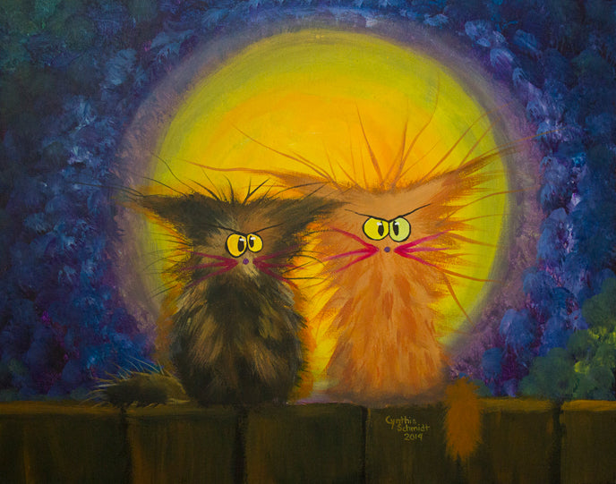 Scraggly Moon Cats - Cranky Cat Collection™ from Cindy Schmidt