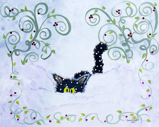 Snowbound Cat - Cranky Cat Collection™ by Cindy Schmidt