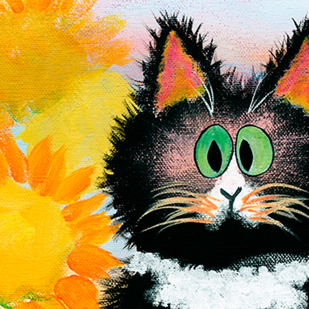 detail Tuxedo Cat - Cranky Cat Collection™ by Cindy Schmidt