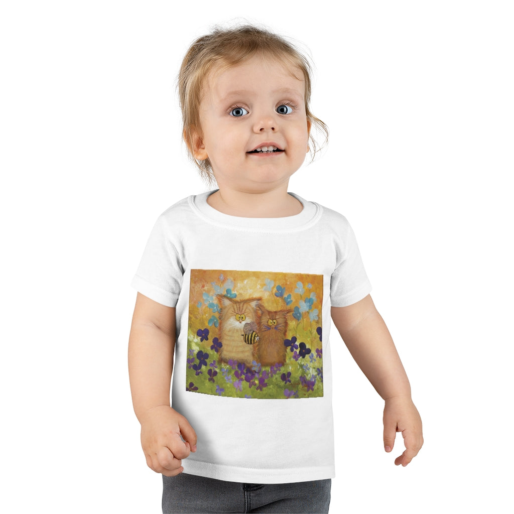 Toddlers' Orange Cranky Cats with BEE - T-Shirt!  Free Shipping